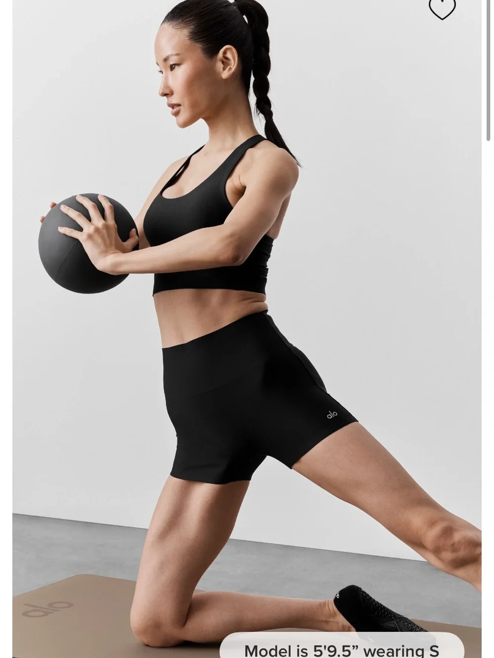 ALO Yoga Black Ultra-High Compression Bike Shorts